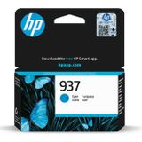 HP 937 Cyan Original Ink Cartridge inktcartridge 1 stuk(s) Origineel Normaal rendement