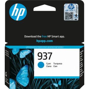 HP 937 Cyan Original Ink Cartridge inktcartridge 1 stuk(s) Origineel Normaal rendement