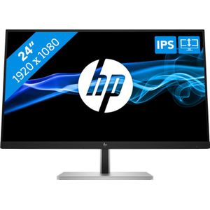 HP E-Series E24 G5 computer monitor 60,5 cm (23.8 inch) 1920 x 1080 Pixels Full HD LED Zilver, Zwart