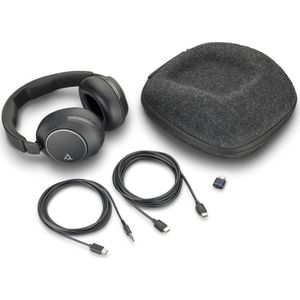 Poly Voyager Surround 80 UC - draadloze Bluetooth stereo headset met USB-C, gecertificeerd voor UC