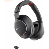 Poly Voyager Surround 85 UC Microsoft Teams Certified USB-C Headset +USB-C/A Adapter +Charging Stand Draadloos Hoofdband Gesprekken/Muziek/Sport/Elke dag USB Type-C Bluetooth Oplaadhouder Zwart