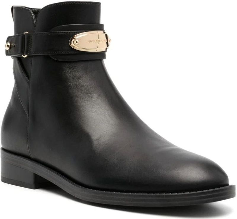 Michael Kors - Darcy Flat Bootie - Enkellaarsjes - Zwart - Kalfskin