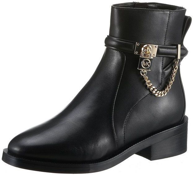 Michael Kors - Enkellaarsjes - Zwart - Leer