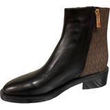 Michael Kors Regan Flat Bootie Black Brown - Enkellaars - Zwart