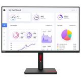 Lenovo ThinkVision T32p-30 LED display 80 cm (31.5") 3840 x 2160 Pixels 4K Ultra HD Zwart