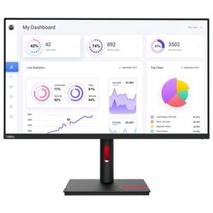 Lenovo ThinkVision T32p-30 LED display 80 cm (31.5") 3840 x 2160 Pixels 4K Ultra HD Zwart