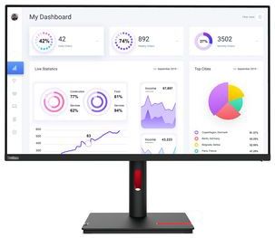 Lenovo ThinkVision T32p-30 LED display 80 cm (31.5") 3840 x 2160 Pixels 4K Ultra HD Zwart