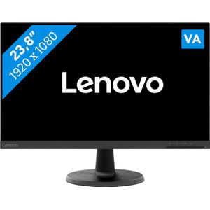Lenovo D24-40 écran plat de PC 60,5 cm (23.8"") 1920 x 1080 pixels Full HD LED Noir