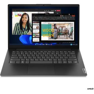 Lenovo - V14 G4 AMN - Laptop - Zwart - AMD Ryzen 5 - 8GB RAM - 256GB SSD