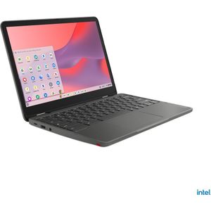 Lenovo 500e Yoga Chromebook Intel® N N100 31 cm (12.2"") Touchscreen WUXGA 4 GB LPDDR5-SDRAM 32 GB eMMC Wi-Fi 6E (802.11ax) ChromeOS Grijs