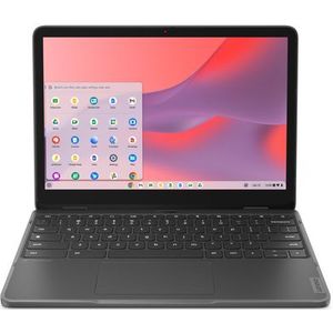 Lenovo 500e Yoga Chromebook Gen 4 - Grijs - 2-in-1 Laptop - 31 cm - Touchscreen - 8 GB - 64 GB eMMC - Wi-Fi 6E