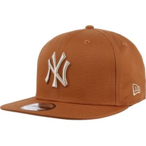 New York Yankees Side Patch Medium Brown 9FIFTY Snapback Cap