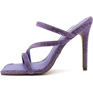 Steve Madden, Lavendel Str Stiletto Hak Slippers Paars, Dames, Maat:37 EU