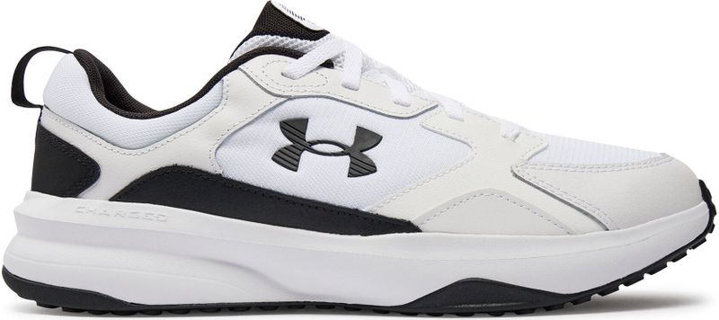 Under Armour UA Charged Edge, Scarpa da Allenamento Uomo, Bianco/Bianco/Nero, 42 EU