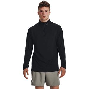 Under Armour Qualifier Run Sweatshirt Met Halve Rits Zwart Man