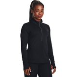 Under Armour Qualifier Run Half Rits Lange Mouw T-shirt Zwart L Vrouw
