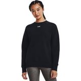 Under Armour UA Rival Fleece Crew Dames Sporttrui - Zwart