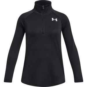 Under Armour Tech Graphic Zip Meisjes Sportshirt Zwart