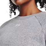 Under Armour UA Rival Fleece Crew Dames Sporttrui - Grijs