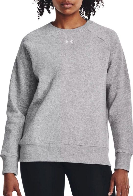 Under Armour UA Rival Fleece Crew Dames Sporttrui - Grijs
