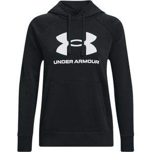 Under Armour Zwart Rival Hoodie Met Logo