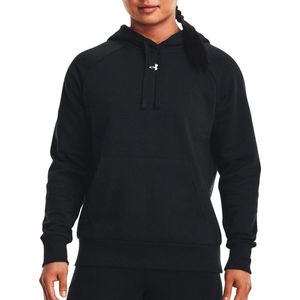 Under Armour - Rival Fleece Hoodie - Dames - Zwart - Katoen Fleece