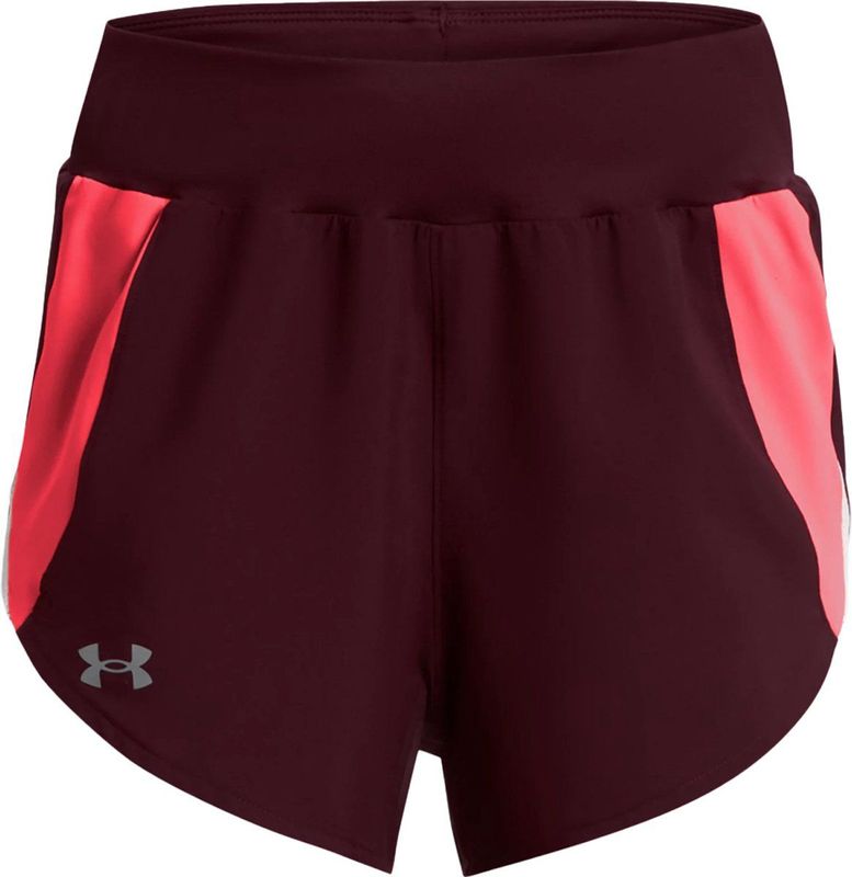 Under Armour Fly By Elite Hi Korte Broek Rood Vrouw