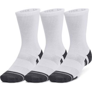 Under Armour UA Performance Tech 3pk Crew Unisex Sportsokken Wit