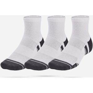 Under Armour UA Performance Tech 3pk Qtr, Wit/Wit/Jet Grijs, Large-X-Large