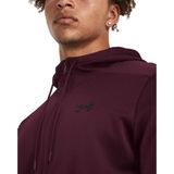 Under Armour Fleece Sweatshirt Met Volledige Rits Paars Man