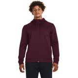 Under Armour Fleece Sweatshirt Met Volledige Rits Paars Man