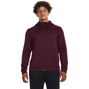 Under Armour Fleece Sweatshirt Met Volledige Rits Paars Man
