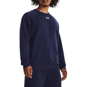 Under Armour UA Rival Fleece Crew Heren Sporttrui - Blauw