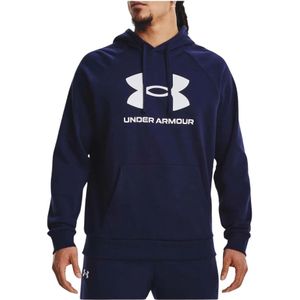 Under Armour - Rival Fleece Hoodie - Navy - 80% Katoen - 20% Polyester