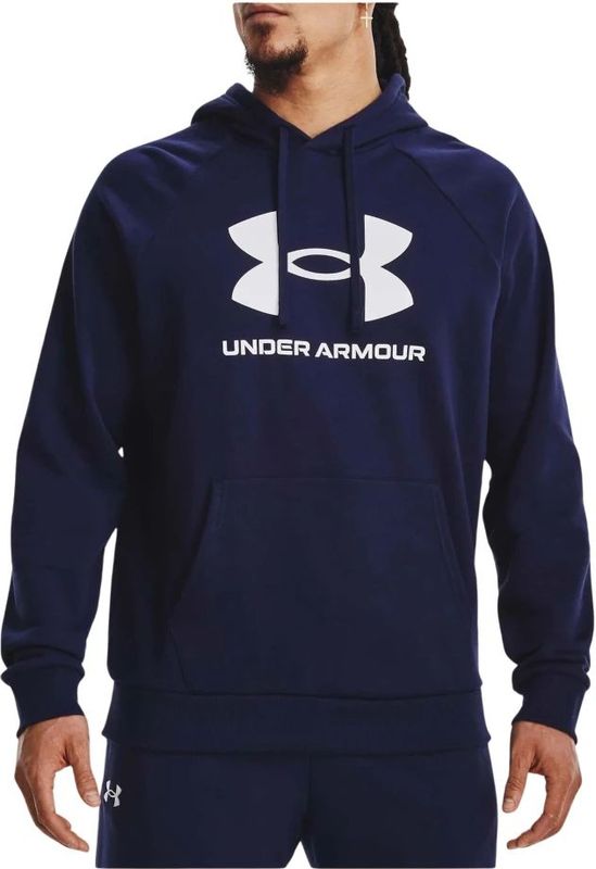 Under Armour - Rival Fleece Hoodie - Navy - 80% Katoen - 20% Polyester