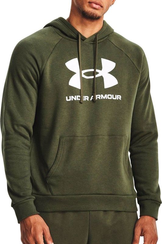 Under Armour, Heren, Sweatshirts & Hoodies, Groen, Maat: S Fleece,
