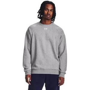 Under armour rival fleece crewneck sweater in de kleur grijs.