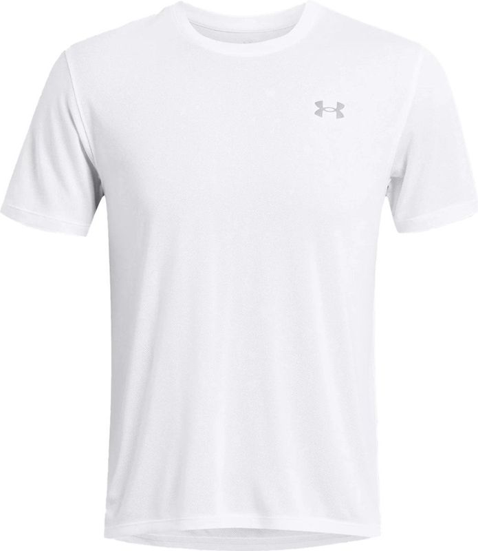 Under armour launch splatter ss in de kleur wit