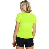 Under Armour UA Launch Shortsleeve Dames Sportshirt - Geel