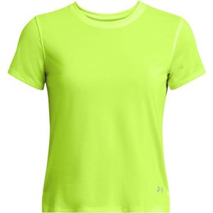 Under Armour UA Launch Shortsleeve Dames Sportshirt - Geel