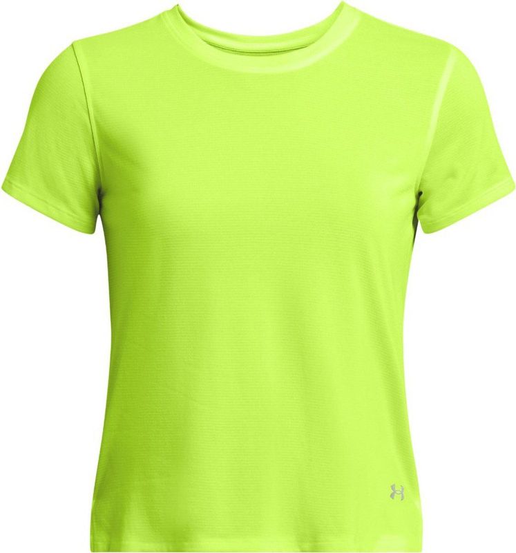 Under Armour UA Launch Shortsleeve Dames Sportshirt - Geel