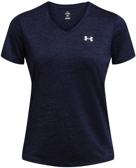 Under Armour - Tech V-neck Twist T-shirt - Blauw - UA Tech™-materiaal