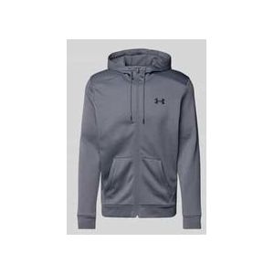 Under Armour Sweatjack met Labelprint - Regular Fit - Capuchon