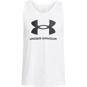 UA - Sportstyle Logo Tank - Atletische Top - Zwart - Katoenmix