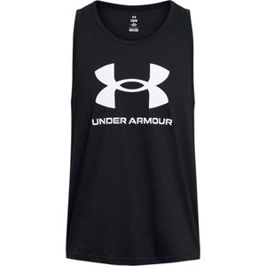 Under Armour - Sportstyle Tanktop - Zwart - Katoen - Met Logo