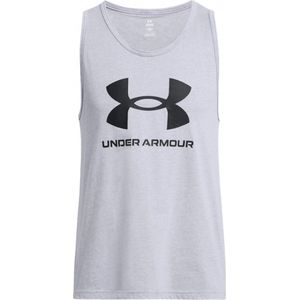 UA - Sportstyle Logo Tank - Sporttop - Zwart - Katoenmix
