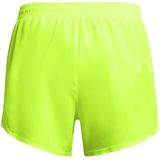 Under Armour Fly By 3in Shorts - Geel - Dames Onderbroeken