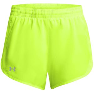 Under Armour Fly By 3in Shorts - Geel - Dames Onderbroeken