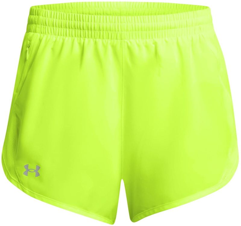 Under Armour Fly By 3in Shorts - Geel - Dames Onderbroeken