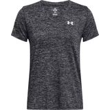 Under Armour Tech Short Sleeve V-neck- Twist Dames Sportshirt - Zwart
